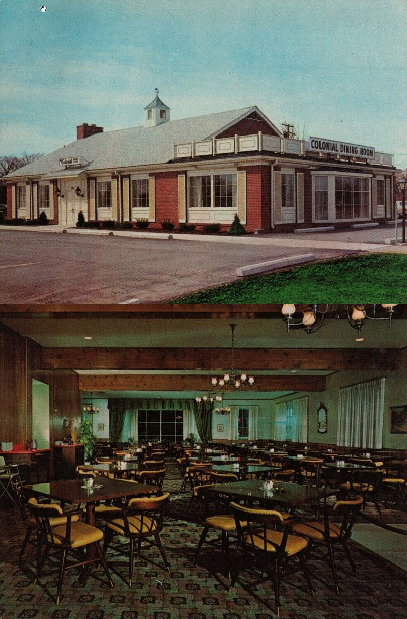 Colonial Dining Room - Vintage Postcard